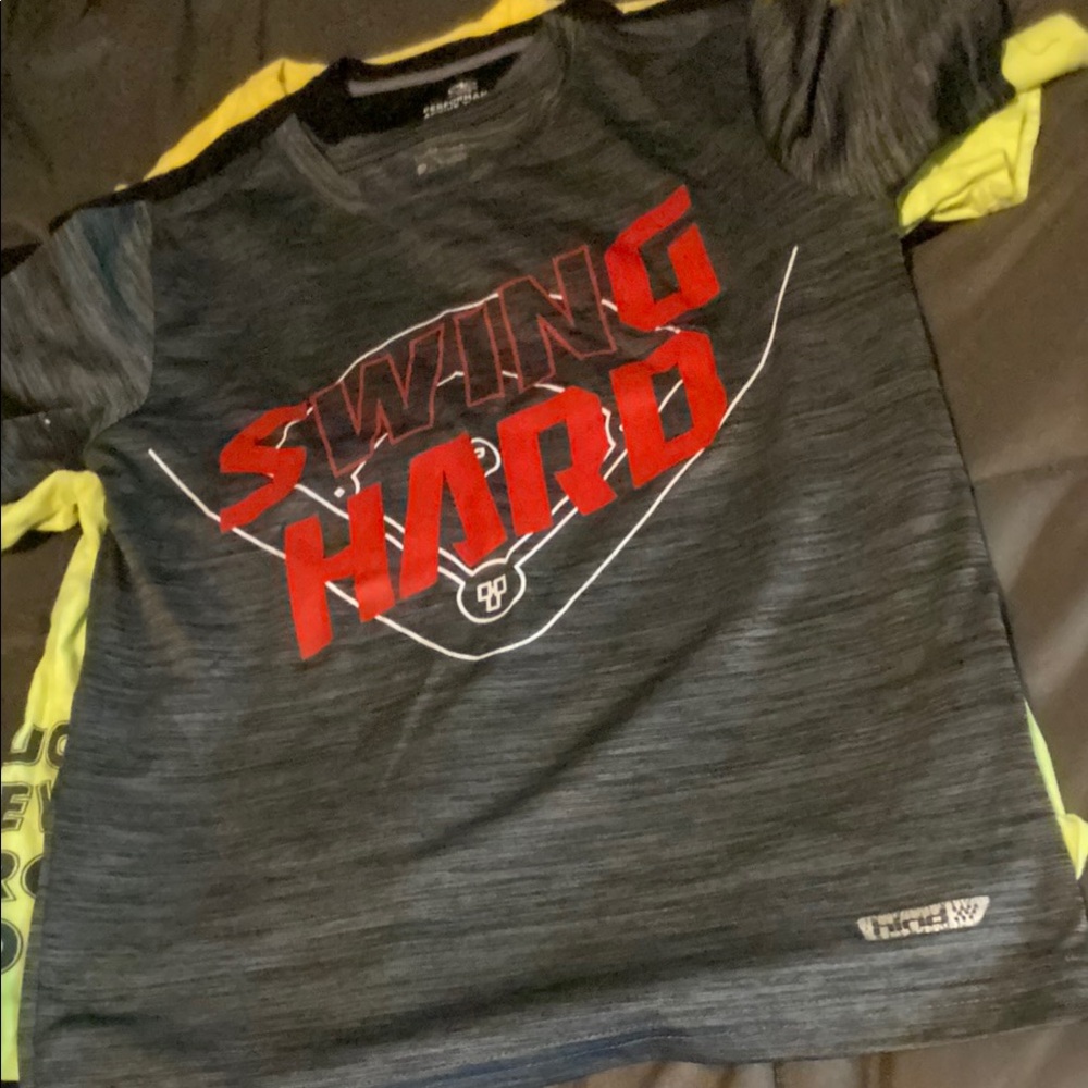 Chase Authentics Kids Swing Hard Tee - Black and Red